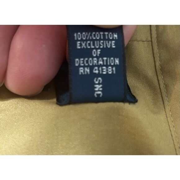 Ralph Lauren Mens Shirt 4XLT Tan Brown Button Long Sleeve Green Pony - Picture 7 of 9